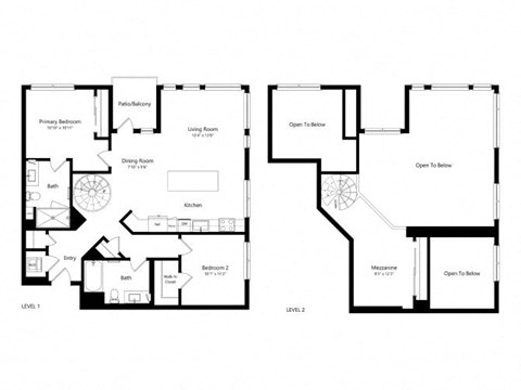 the floor plan of the apartments